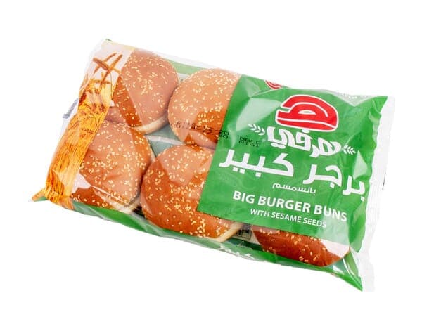 Herfy Big Burger Buns with Sesame Seeds 6 Pieces