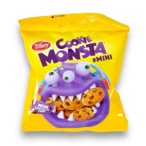 Monsta mini crunchy chocolate chip cookies 8 pieces x 32 g