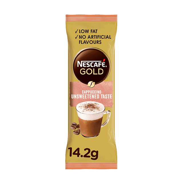 Nescafe Gold Cappuccino Unsweetened Coffee Mix 10 x 14.2g Brown 6294017105979 