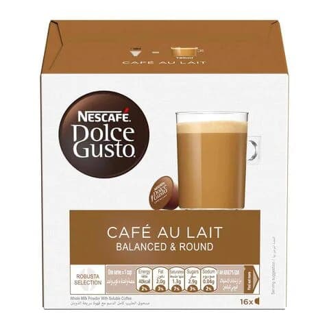 Nescafe Dolce Gusto Cafe Au Lait Capsules 160g