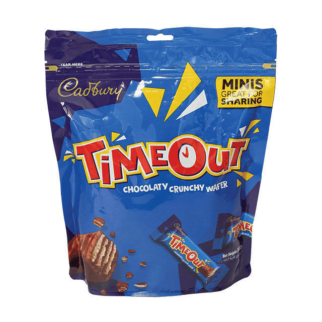 Cadbury Timeout Minis Chocolaty Crunchy Wafer 247.2 Grams