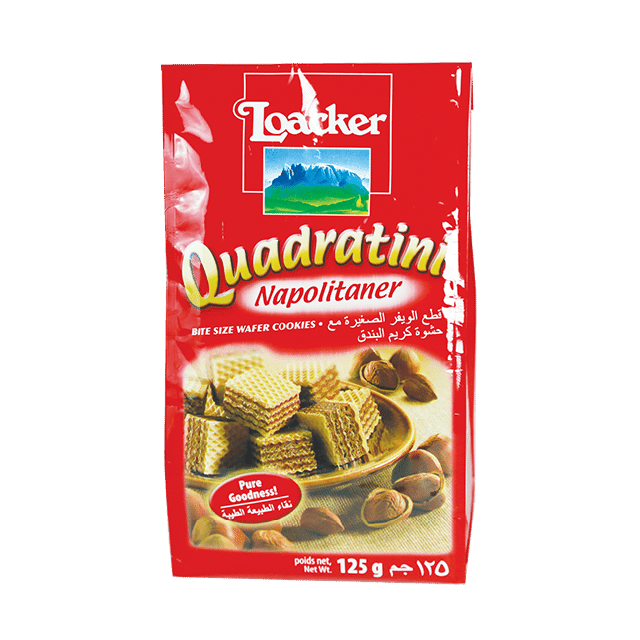 Loacker Bite Size Wafer Cookies - Hazelnut 125g
