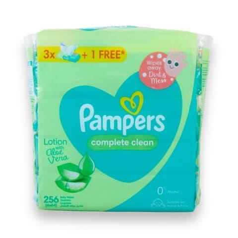 Pampers Complete Clean Baby Wipes 256Wipes