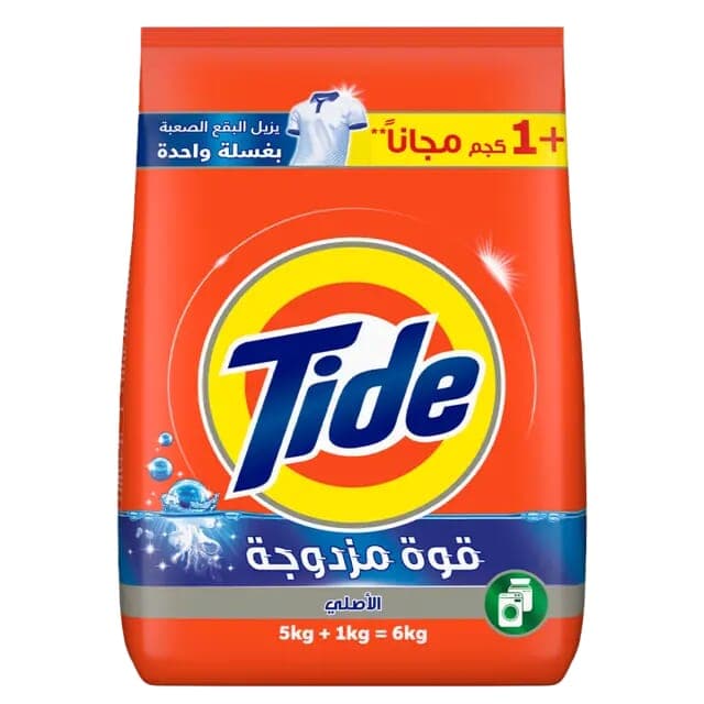 Tide Powder Laundry Detergent Low Foam Original 5Kg+1Kg