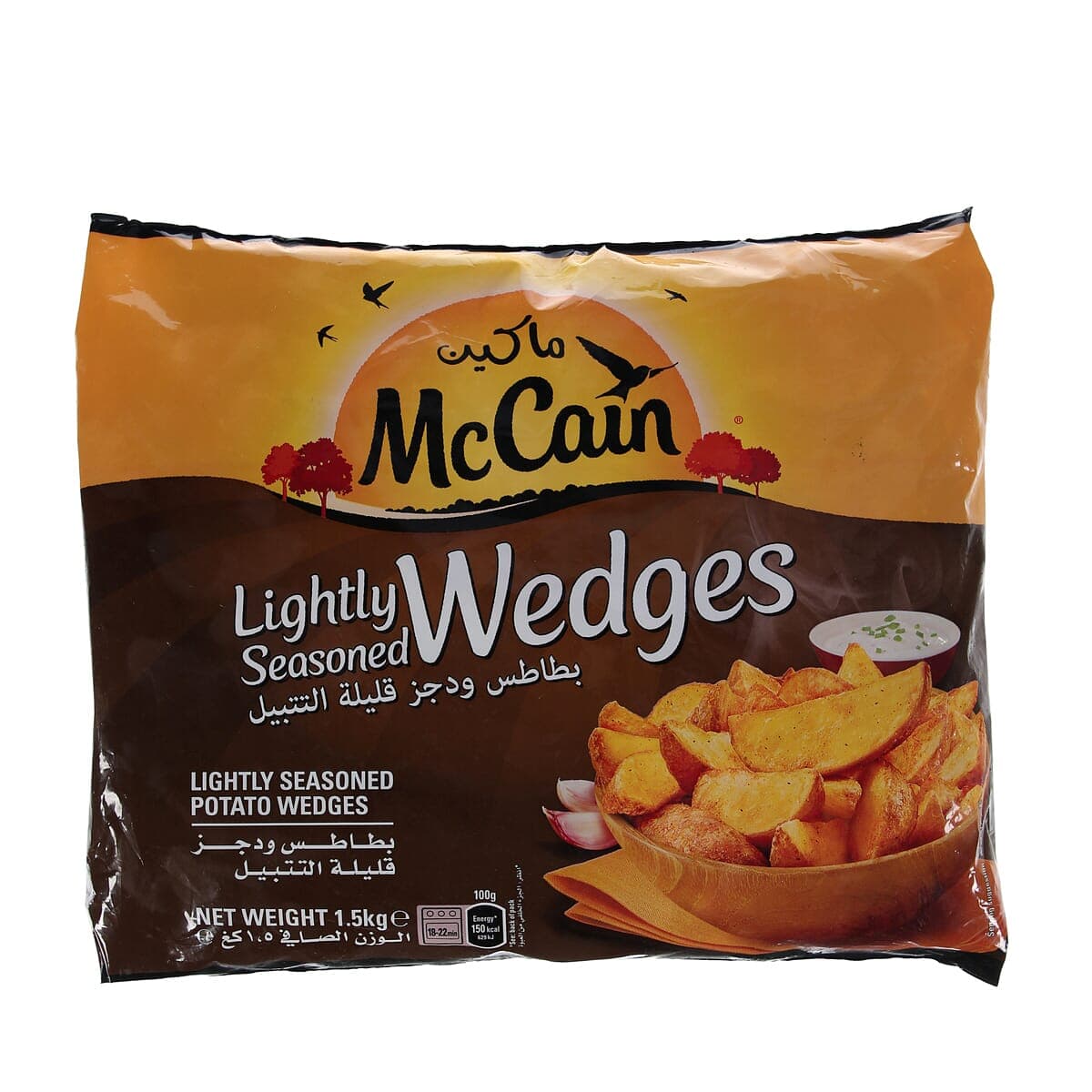 Mccain Potato Wedges Lightly Seasoned 1.5 Kg