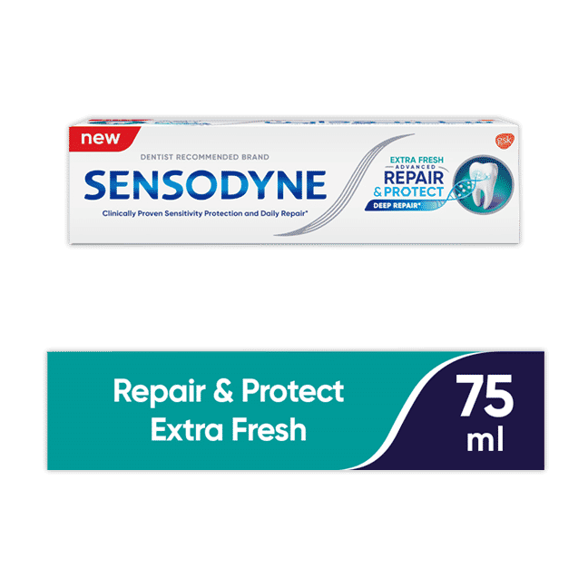Sensodyne Advanced Repair & Protect Extra Fresh Toothpaste for Sensitive Teeth 75ml