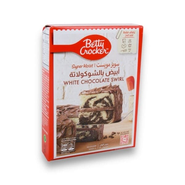 Betty Crocker - Super Moist White Chocolate Swirl Cake Mix 500 g  