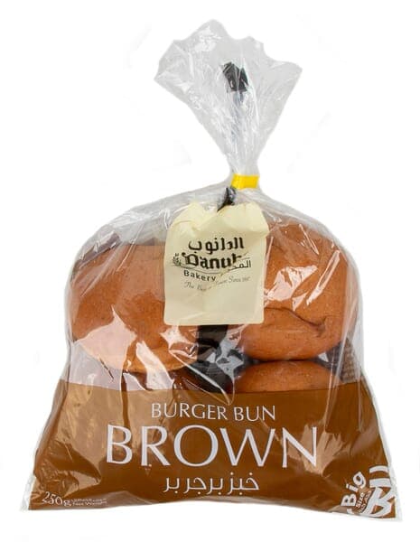 Danube Bakery - Brown Burger Bun Big Size 250 g  