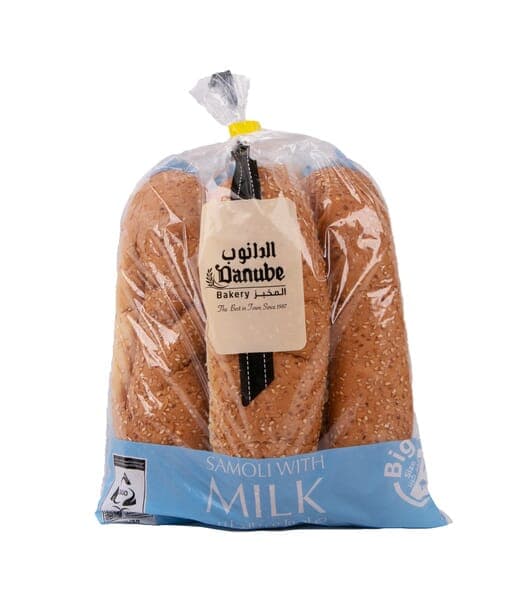 Danube Bakery Samoli Milk Sesame Sandwich Bread 4 pc  