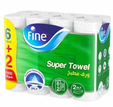 Fine Kitchen Towel Rolls 6+2 pc  