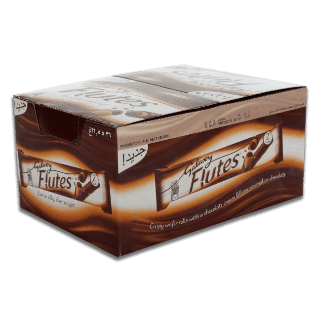 Galaxy Flutes Chocolate Wafer 2 Fingers 36 × 22.5G