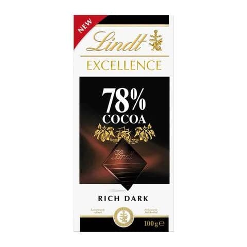 Lindt Excellence 78% Cocoa Dark Chocolate 100g