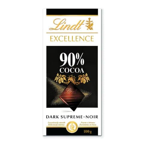 Lindt Excellence 90% Cocoa Dark Chocolate 100 g