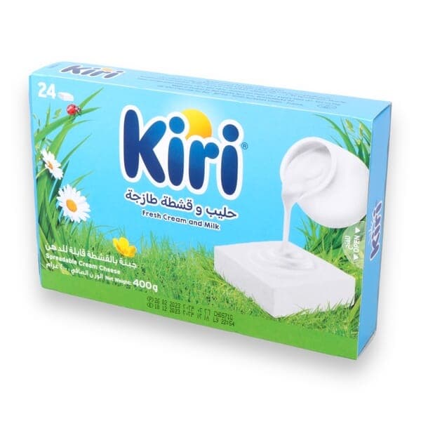Kiri Spreadable Cream Cheese 24 Pieces 400 G