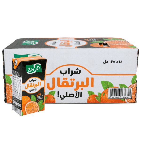 Al Rabie Original Orange Drink 18 x 125 ML