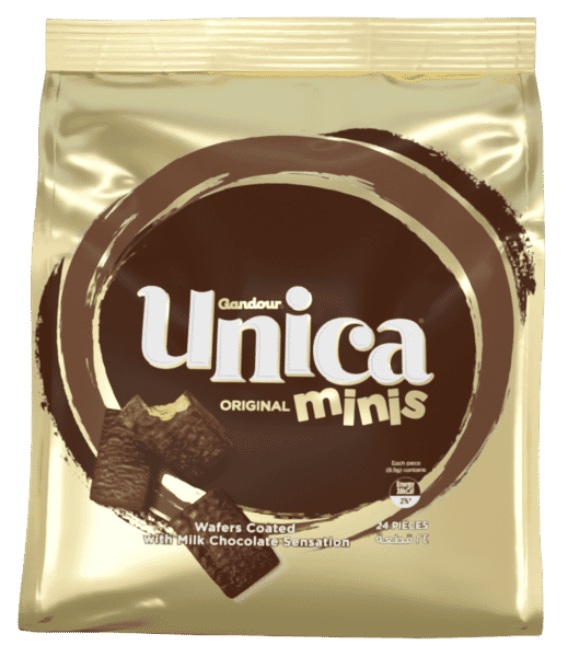 Gandour Unica Minis Wafers Coated with Milk Chocolate 138 GM