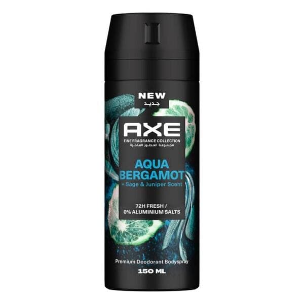 Axe Fine Fragrance Premium Deodorant Body Spray Aqua Bergamot 150 ML