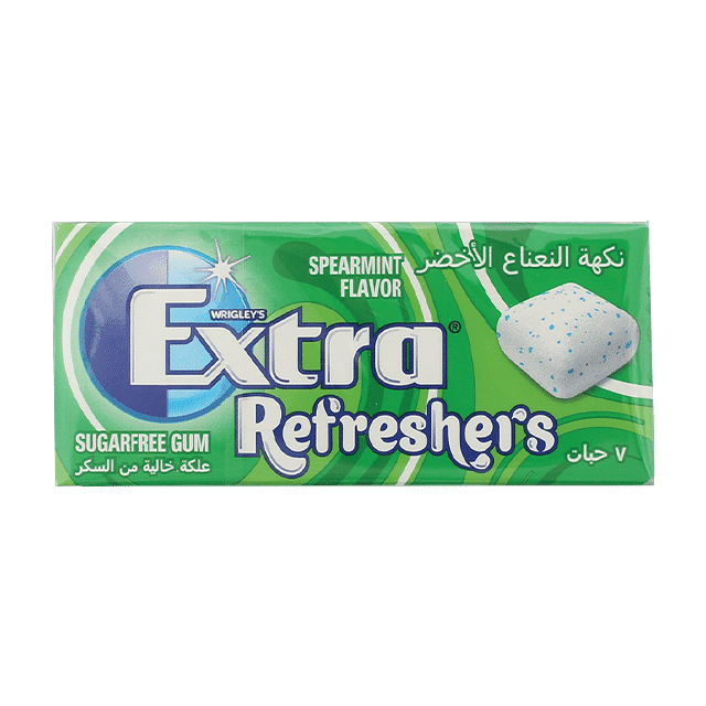 Wrigleys - Extra Spearmint Flavour Sugar Free Gum 7 pcs