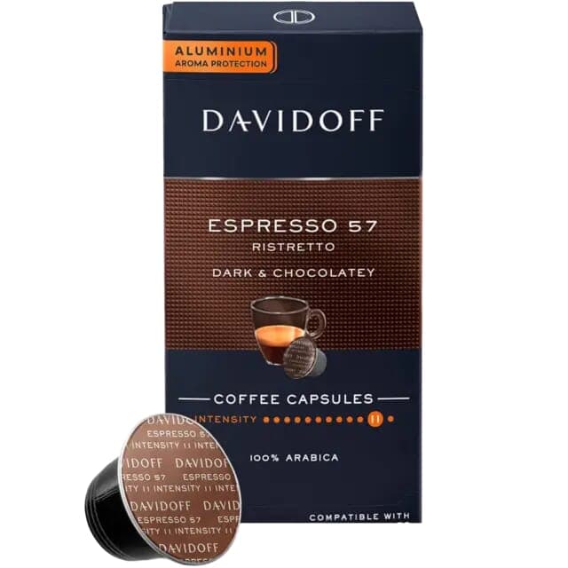 Davidoff Espresso 57 Dark & Chocolatey Coffee Capsules 55g