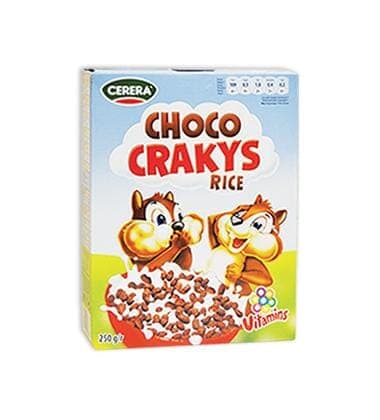 Cerera Choco Crakys Cereal with Milk Chocolate 250g