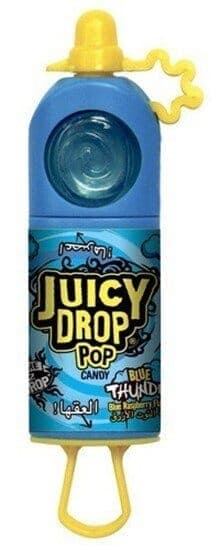 Juicy Drop Pop Blue Razz Candy 1 pc
