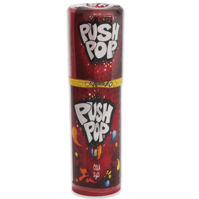 Bazooka Push Pop Candy With Blueberries And Cola 20 X 15 G