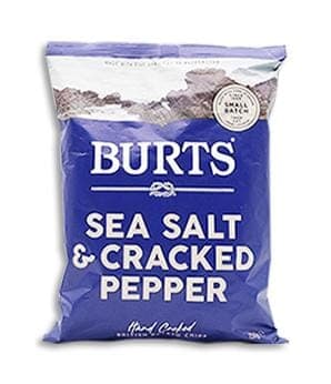 Burts Sea Salt and Cracked Pepper Potato Chips 150g