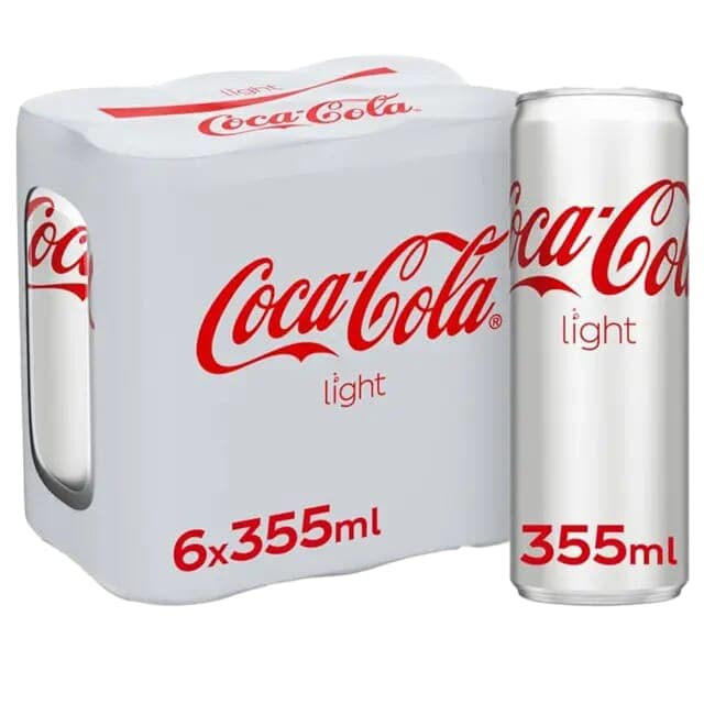 Coca Cola Light Soft Drink 355 Ml Can