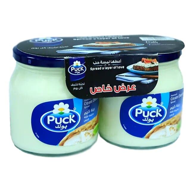 Puck Cream Analogue Cheese Spread 500g × 2 Pieces