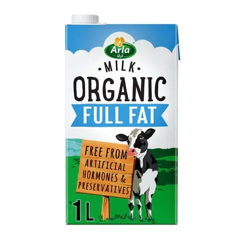 Arla Organic Full Cream Milk 1ltr