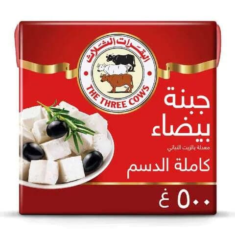 Three Cows Full-Fat White Cheese With Vegetable Oil 500 G