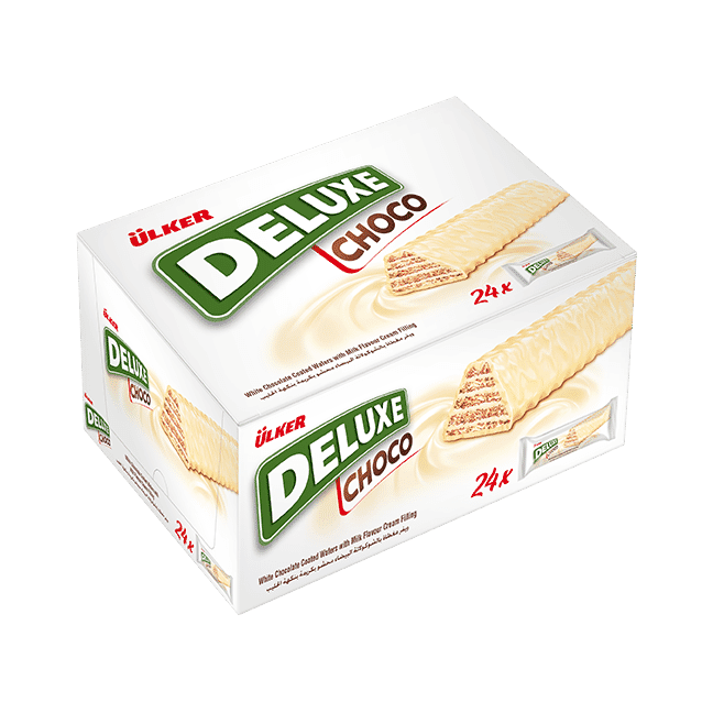 Ulker Deluxe Chocolate Wafer With White Chocolate 28 G