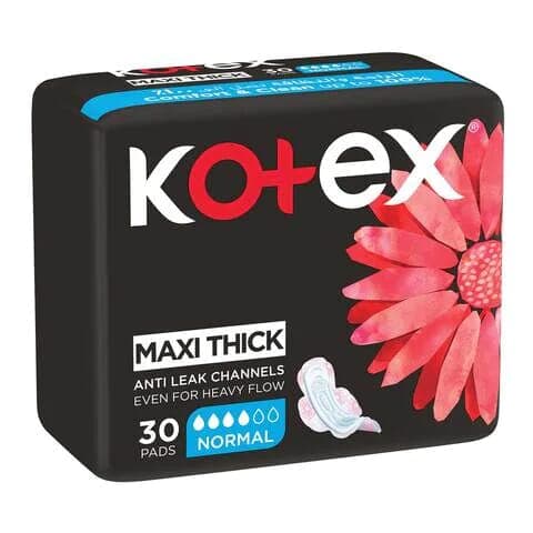 Kotex Maxi Pads Normal with Wings 30 Pads