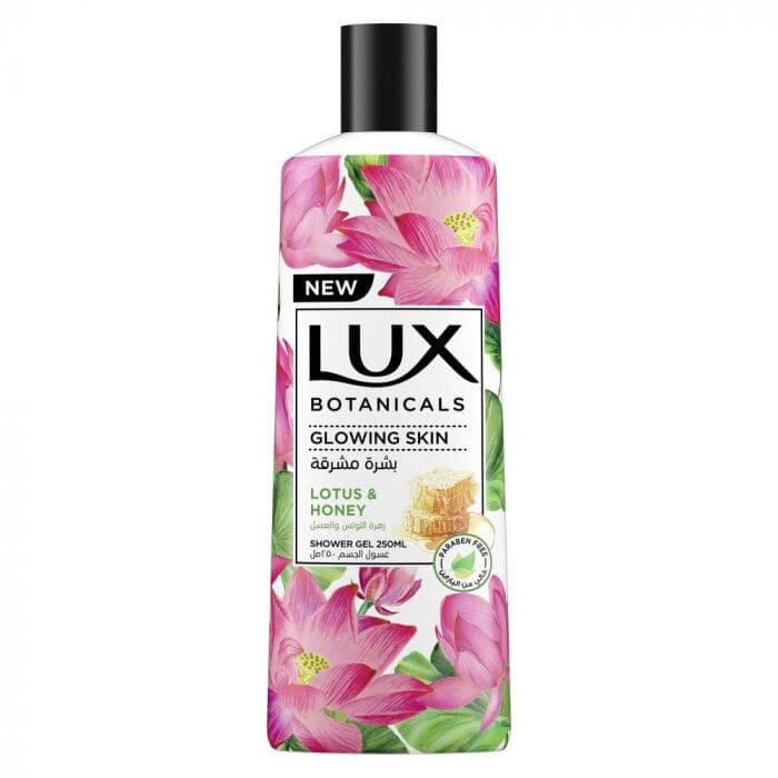 Lux Shower Gel With Plant Extracts Of Lotus Flower And Honey For Radiant Skin 250 Ml