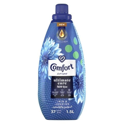 Comfort Ultimate Care Concentrated Fabric Softener Iris & Jasmine 1.5L