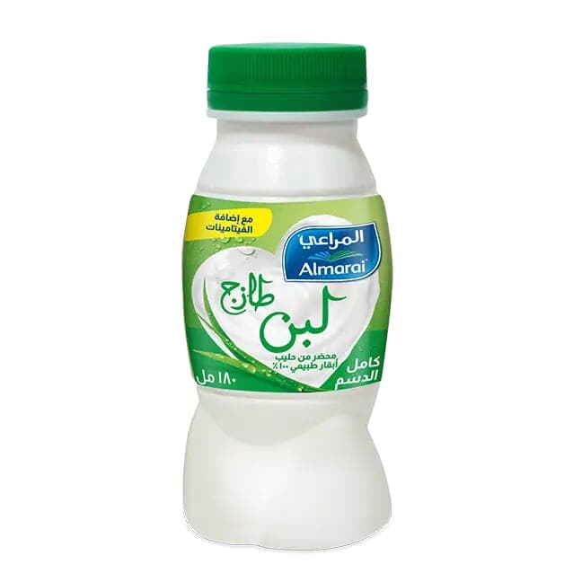 Almarai Fresh Full Fat Laban With Added Vitamins 180 Ml