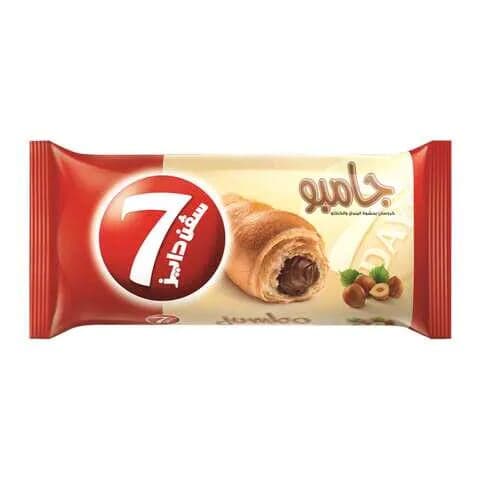 7 Days Jumbo Croissant with Hazelnut and Cocoa Filling 100 g