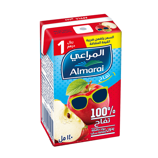 Almarai Apple Juice Without Sugar 140 Ml