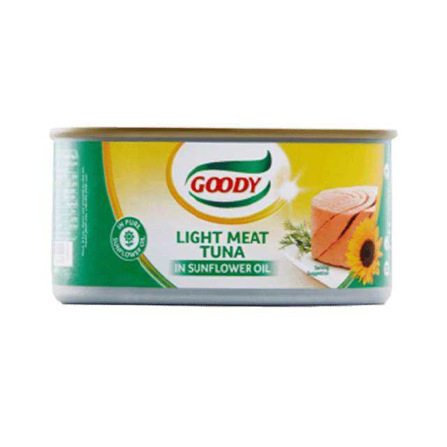 Goody Tuna Light Meat Tuna In Sunflower Oil 185g 