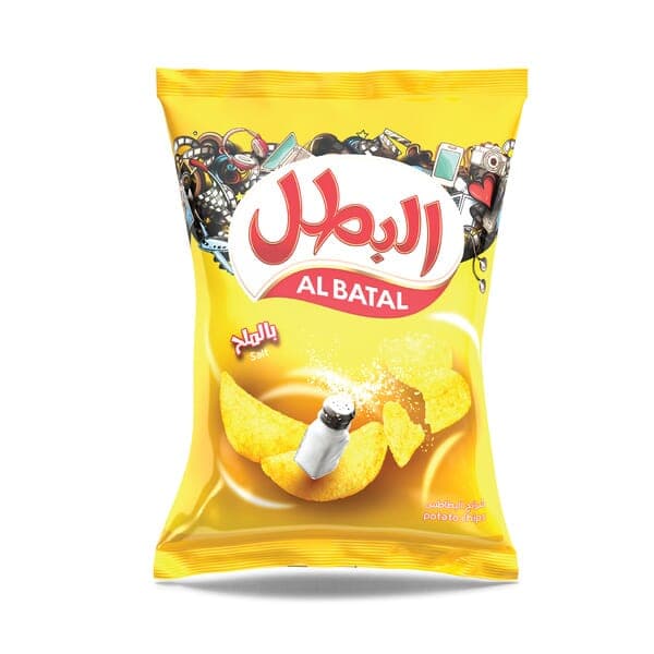 Al Batal Potato Chips Salt 110g