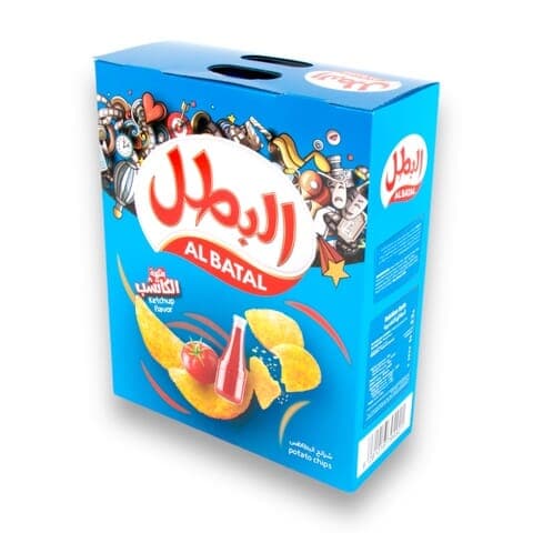 Al Batal Potato Slices With Ketchup 23×12 Bags 