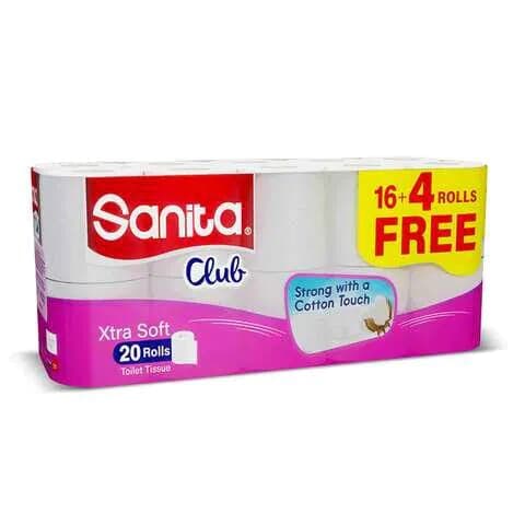 Sanita Club Toilet Paper 20 Rolls