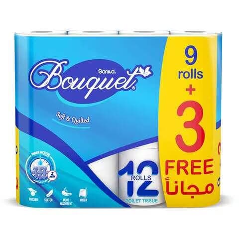 Sanita Bouquet Toilet Paper 200 Sheets 9+3 Rolls