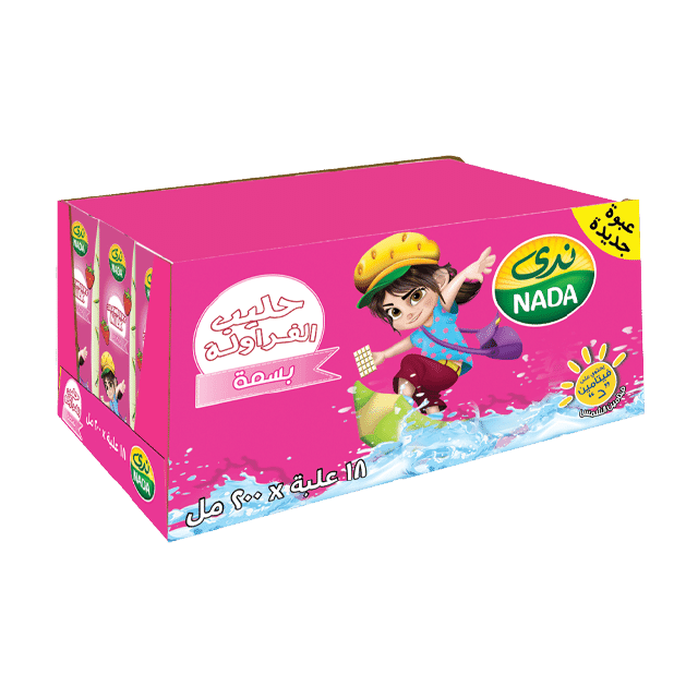 Nada Strawberry Dania Milk 125×18 Pieces