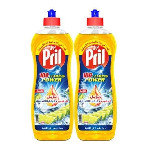 Pril Dishwasher Detergent Lemon 950 Ml ×2