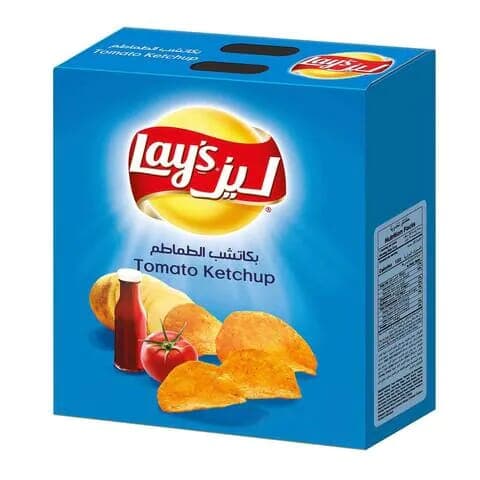Lays Ketchup Potato Chips 14*23 G