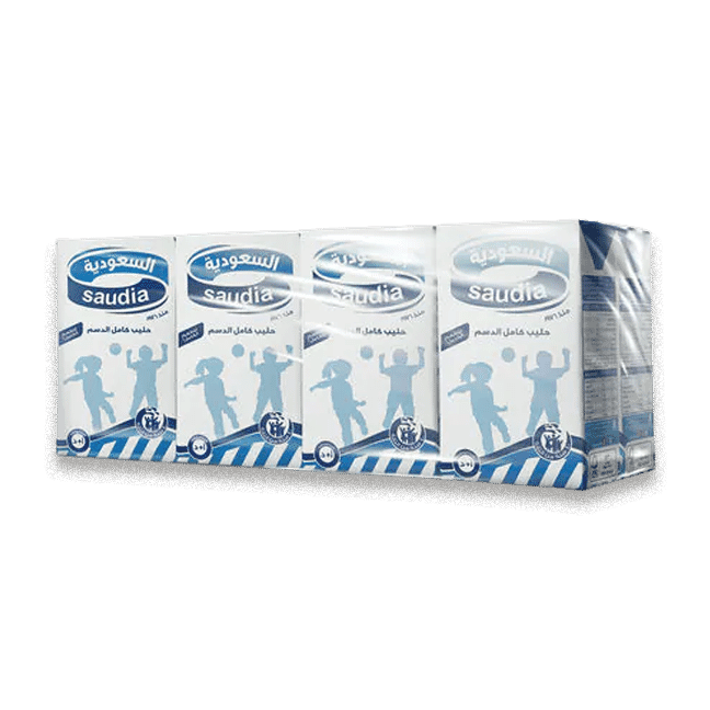 Saudia Full Cream Milk 125 Ml X 24 Pieces 