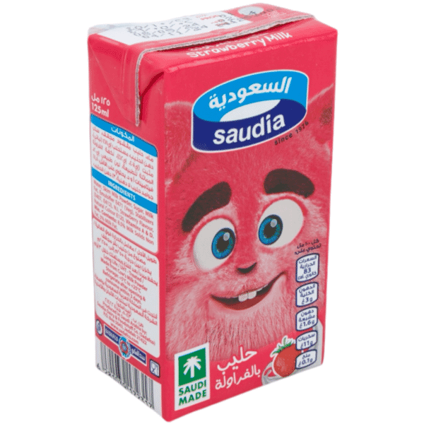 Saudia Long Life Strawberry Milk 125ml