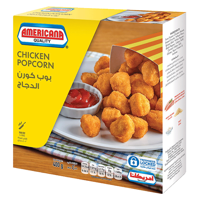 Americana Popcorn Chicken With Cheese 400 G