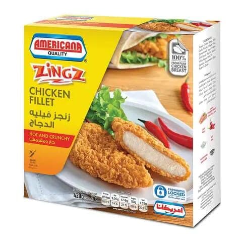Americana Zinger Spicy Chicken Fillet 420 G